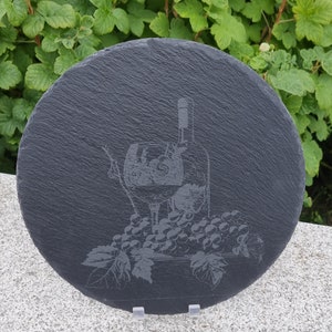 Schieferplatte mit Gravur, Schieferplatte