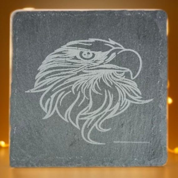 Untersetzer, Schieferuntersetzer - Motiv Adler