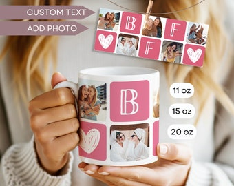 Bestfriend Photo Mug Personalized BFF Coffee Cup Picture Bestie Trip Keepsake Custom Gift 11oz 15oz 20oz