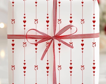 Papel de regalo con forma de corazón, elegante papel de regalo de amor: cumpleaños, aniversario, San Valentín