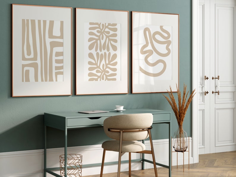 Trendy Print for Office Reception Art