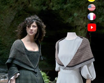 Patrón de chal de crochet Outlander - PDF de crochet para principiantes