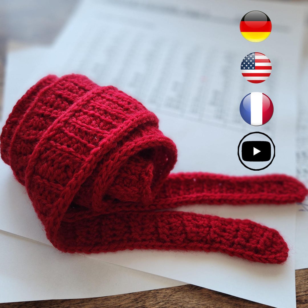 Sophie Crochet Scarf Pattern PDF | I-cord Edge Design | Video Tutorial ...