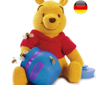 Häkelanleitung: Vintage Pooh Bär Digital Download Deutsch