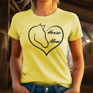Horse Mom Unisex Softstyle T-Shirt * Horse Mama tee * Horse Mom gift * Horse Show Horse Mom Tshirt * Equestrian Mom Shirt * Horse owner gift