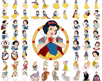Snow White Svg Bundle, Snow White Svg, Snow White Party, Snow White Birthday, Snow White Png, Snow White Gift, Clipart Cricut, Svg Png Dxf