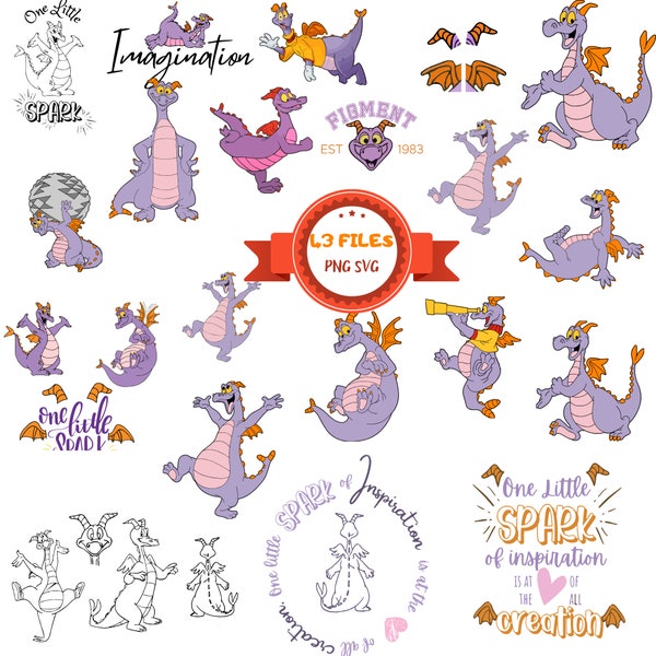 Figment SVG bundle, Figment Clipart, Figment Png, Figment Png, Svg, Png, Instant Digital Download, Bundle Family Vacation Png, Est 1983 Png