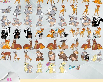 244 Fıles, Bambi Svg, bambi png,Bambi Pdf, Bambi bundle, Bambi clipart, Deer svg for cricut, Digital Files, Instant Download svg
