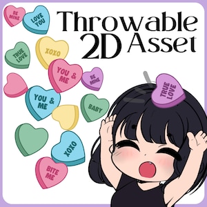 Peut inclure: Une illustration de dessin animé d'une personne aux cheveux noirs et portant un t-shirt noir, avec un cœur rose sur lequel est inscrit "TRUE LOVE" au-dessus de sa tête. La personne est entourée de cœurs colorés avec différents messages, notamment "BE MINE", "LOVE YOU", "XOXO", "YOU & ME", "TRUE LOVE", "BABY", "BITE ME" et "YOU & ME".