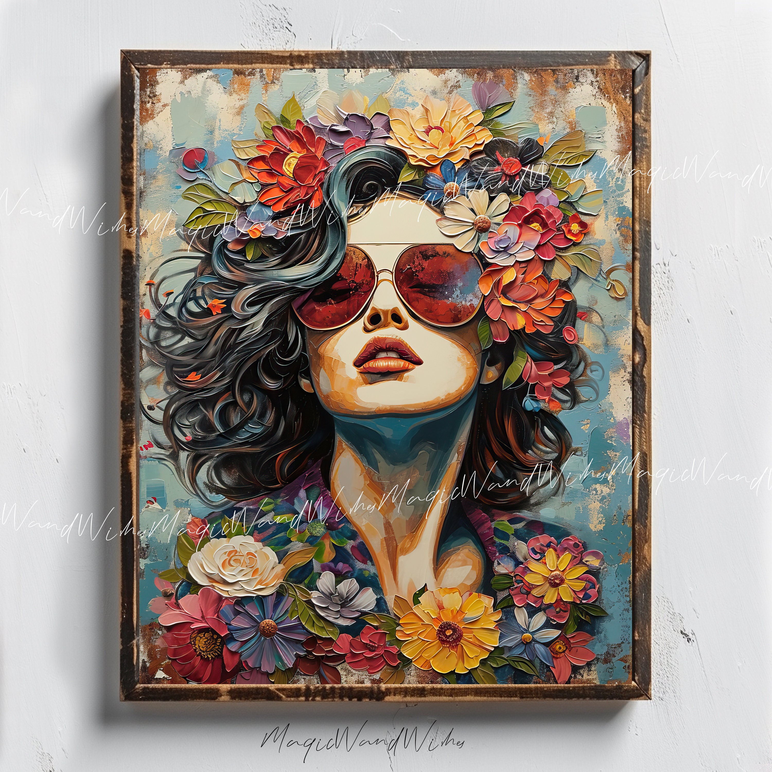 Hippie paintings - Etsy México, image size:3000x3000