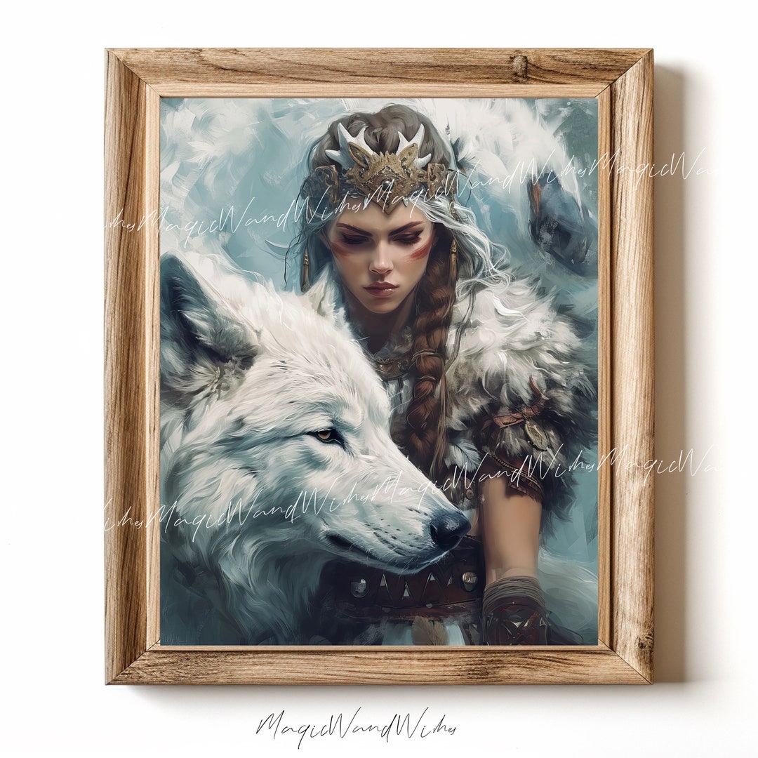 Skadi Norse Mythology Digital Download Norse Winter Goddess With White ...