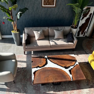 Epoxy Coffee Table, Unique Coffee Table, Wooden Coffee Table