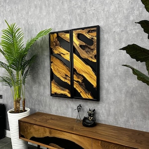 Handmade Live Edge Olive Wood Wall Art: Modern Rustic Decor
