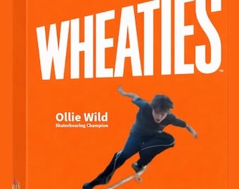 CUSTOM IMAGE 3.6x2.6 Wheaties Box Fridge Refrigerator Magnet (Pic + MESSAGE)