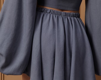 Linen Wide Leg Shorts | Women's Resort Beach Summer Outfit