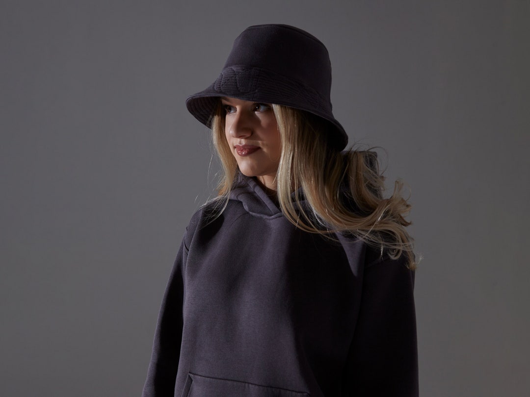 Warm Jersey Knit Bucket Hat Suitable for Cool Summer