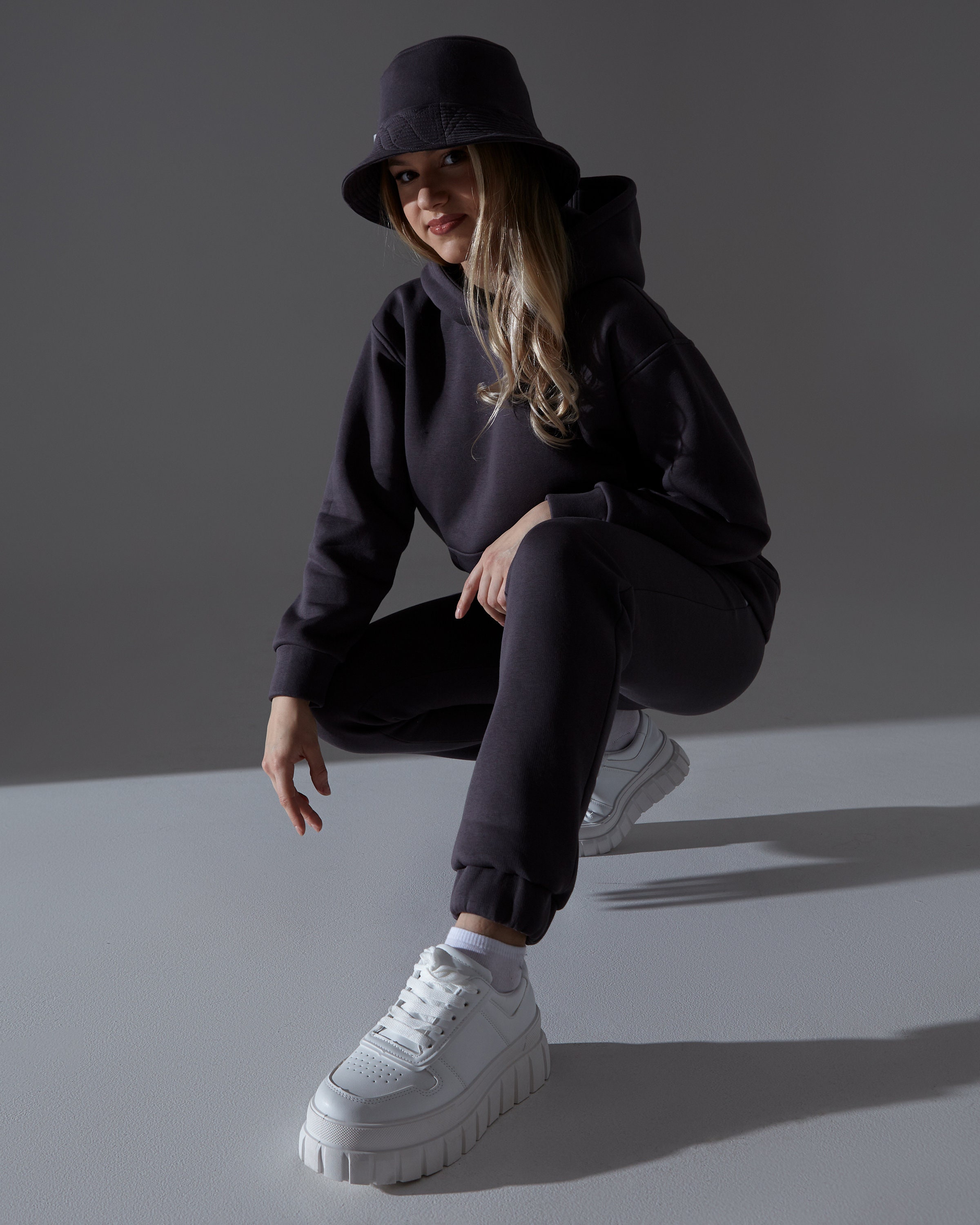 Warm Jersey Knit Bucket Hat Suitable for Cool Summer