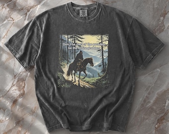 Be The Entire Problem Slogan Shirt, Fantasy Knight Horse Tee, Irony Meme Humor Quote Apparel, Present for Chaos Gamer Top