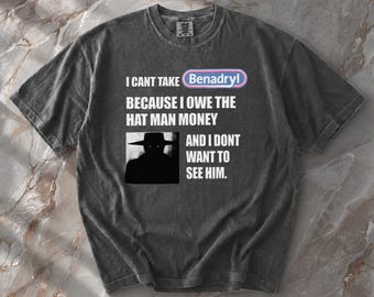 Hat Man Shadow Figure Meme Shirt | Cursed Internet Brainrot Tee | Sleep Paralysis Demon Graphic | Dark Humor Schizoposting Apparel