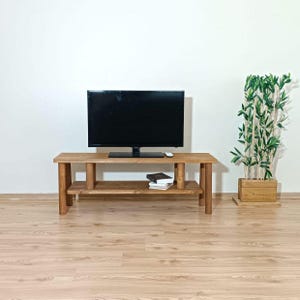 Rustic TV Stand, Handmade Tv Stand, Media Stand, Solid Wood TV Stand, Tv stand with shelf