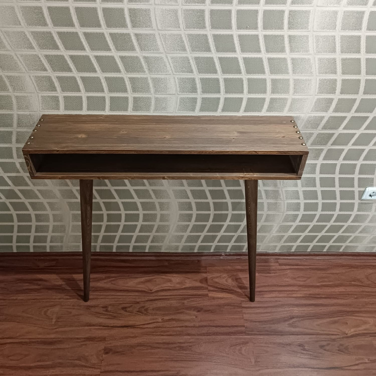 View of Console Table,slim Entryway Table With Storage, Narrow Console Table ...