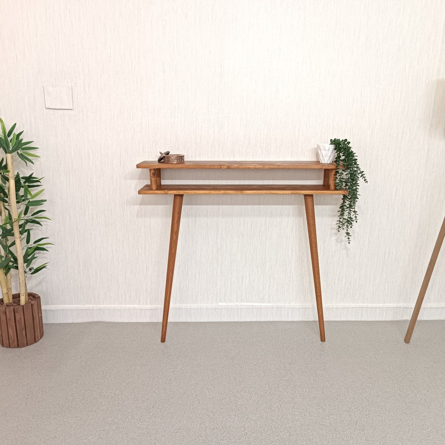 narrow console table with storage