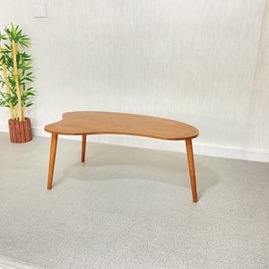 Wood Modern Style Coffee Table, Cloud Coffee Table, Wavy Coffee Table, Smaĺl Coffee Table,  Oval Coffee table, Funky Coffee Table