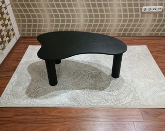 Modern Oval Wood Coffee Table: Small Rustic Style