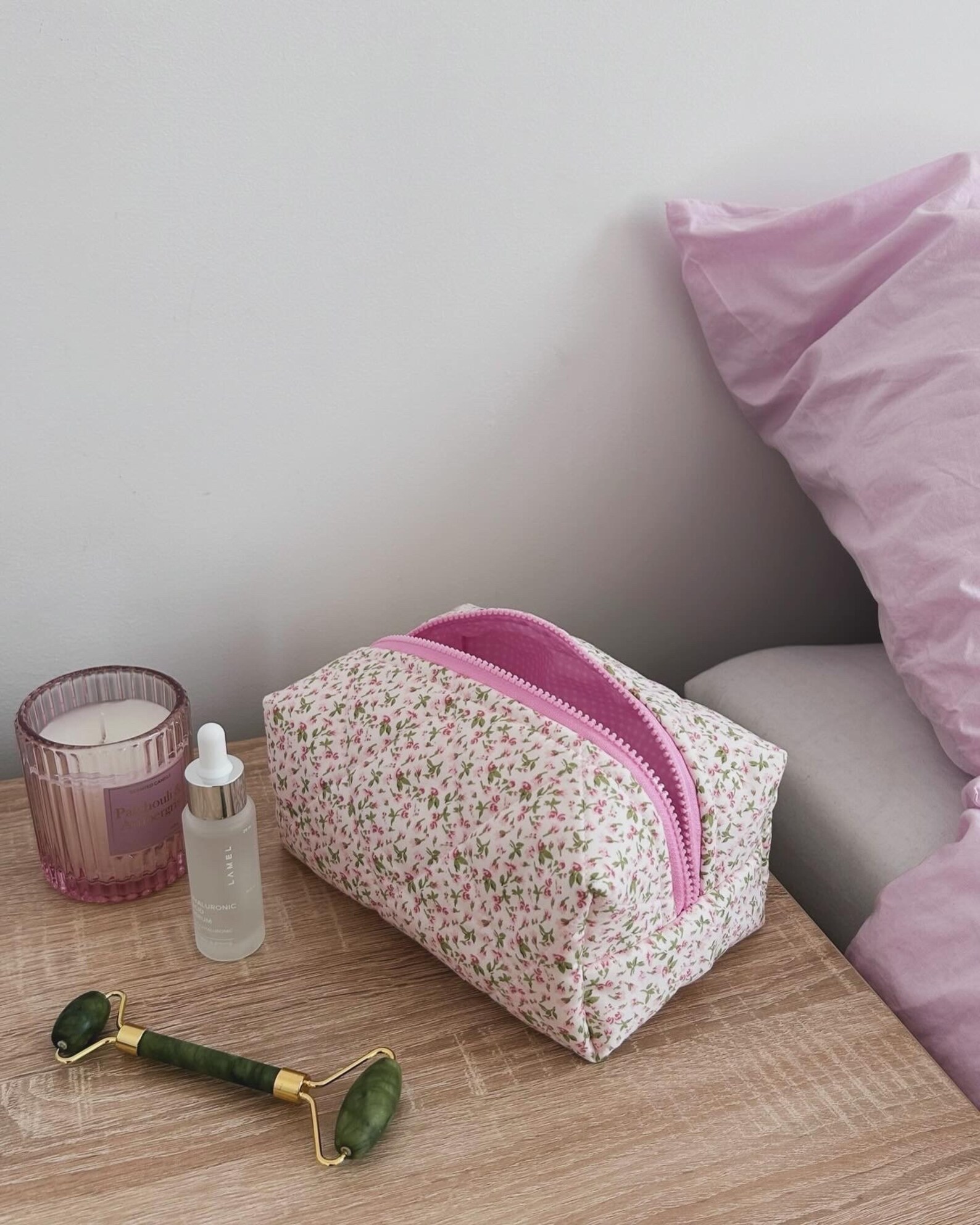 Glam & Go Quilted Cosmetic Bag - Oh So Fancy Pink main image 1