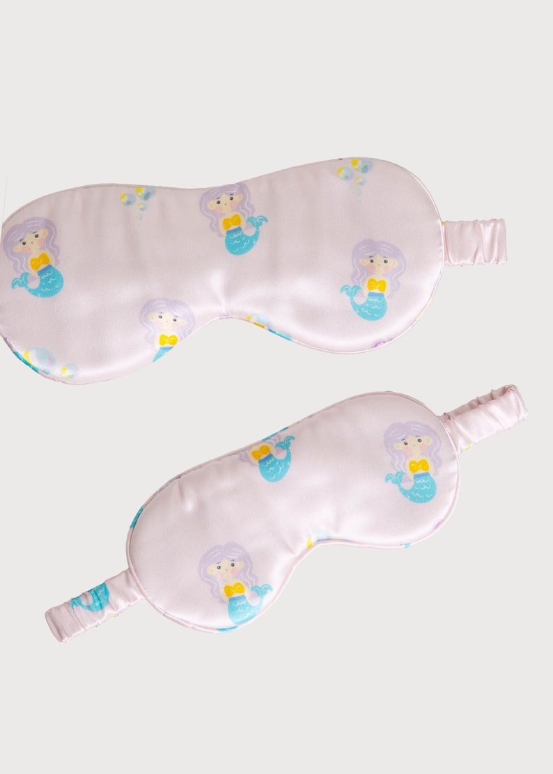 100 Silk Sleep Mask Mom&kids Matching Patterns Holiday Giftmulberry