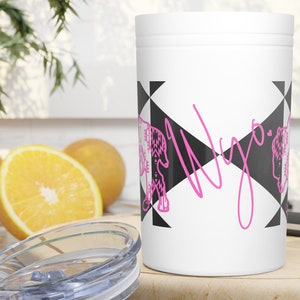 Wyoming Becher, Buffalo Becher, aztekischer Druckbecher, westlicher Getränkebehälter, Geschenk für sie, Mitarbeiter Geschenk