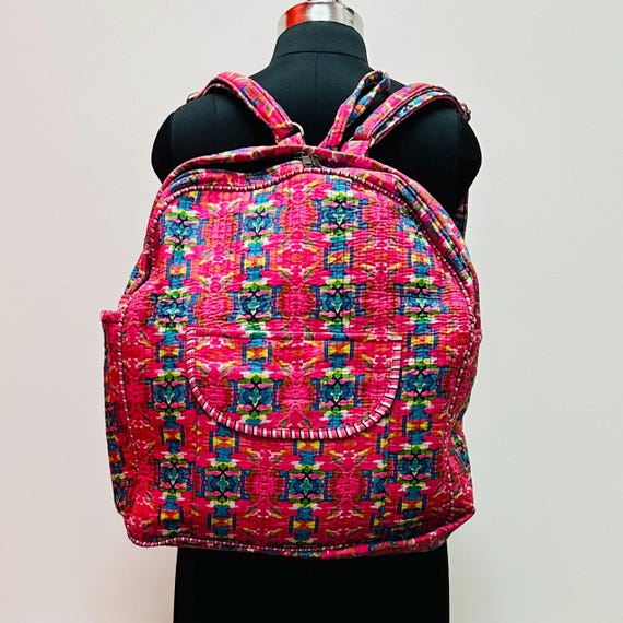 Foldable Cotton Backpack UNICEF Market | Foldable Cotton Drawstring Backpack with  main image 4