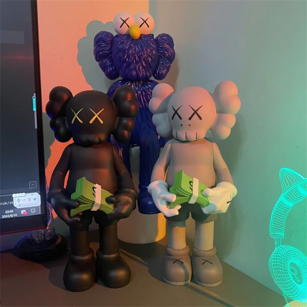 Kaws Money Figurine Kaws 30 Cm Stylish Statue Gift Inspired Etsy