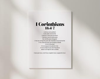 Digitale Bijbelposter, Bijbelcitaat, Bijbelvers 1 Korintiërs