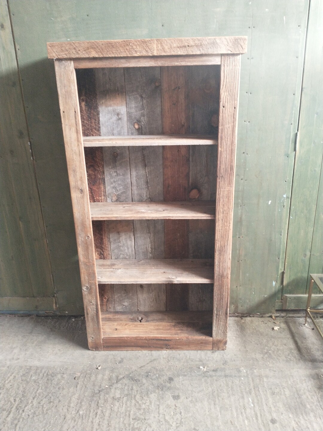 Vintage Rustic Pine Bookcase Great Patina Bookcase Pine Etsy