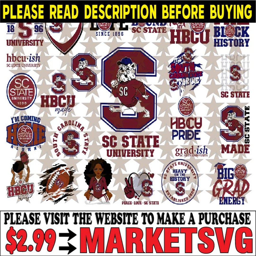 South Carolina State University Svg, HBCU Svg Collections, HBCU Svg