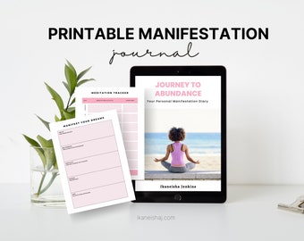 Manifestation Planner Printable Manifestation Diary Pages Abundance Mastery Journal