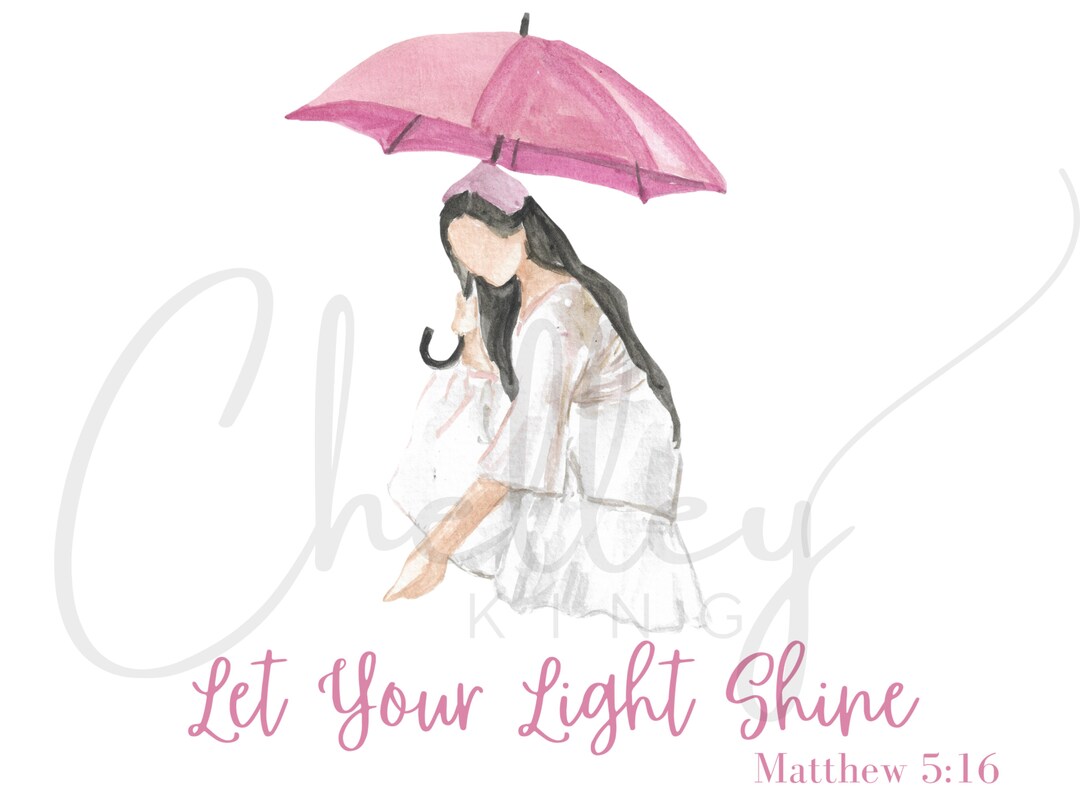Matthew 526 PNG Let Your Light Shine Umbrella Bible Verse Jesus