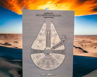 Millennium Falcon | Star Wars | Disney | Darth Vader | Han Solo | Starship | Death Star | Star Wars Decor | Rebel Forces | Luke Skywalker