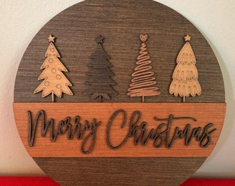 Christmas Wall Hanger | Wood Carved Christmas Decor| Christmas Wall Sign | Handmade Christmas Decor| Christmas | Holiday Decor | Advent