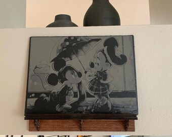 Custom Disney Slate | Mickey and Mini Slate | Disney Gifts | Custom Disney Gifts | Disney World | Disney Land | Disney Wedding Gifts