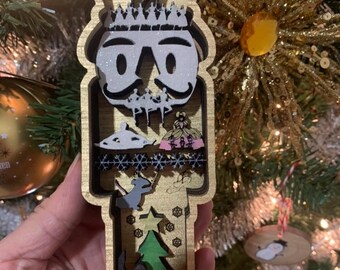 Nutcracker Ornaments | Multilayered Nutcracker Christmas Ornaments | The Nutcracker | Christmas Ornaments| Custom Ornaments | Christmas Gift