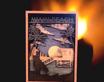 Miami Beach Decor | Florida Decor | Vacation Decor | Vacation Home Decor | Miami Florida | Unique Gifts | House Warming | Wedding Gifts | FL