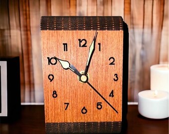 Wooden Clocks | Boho Table Clocks | Unique Desk Clocks | Modern Clocks | Custom Clocks | Personalized Gifts
