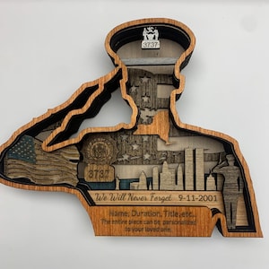 First Responders 9-11 | Police | NYPD | New York 9-11 Memorial Gifts | First Responders Gifts | Custom Police Gifts | Twin Towers | Unique