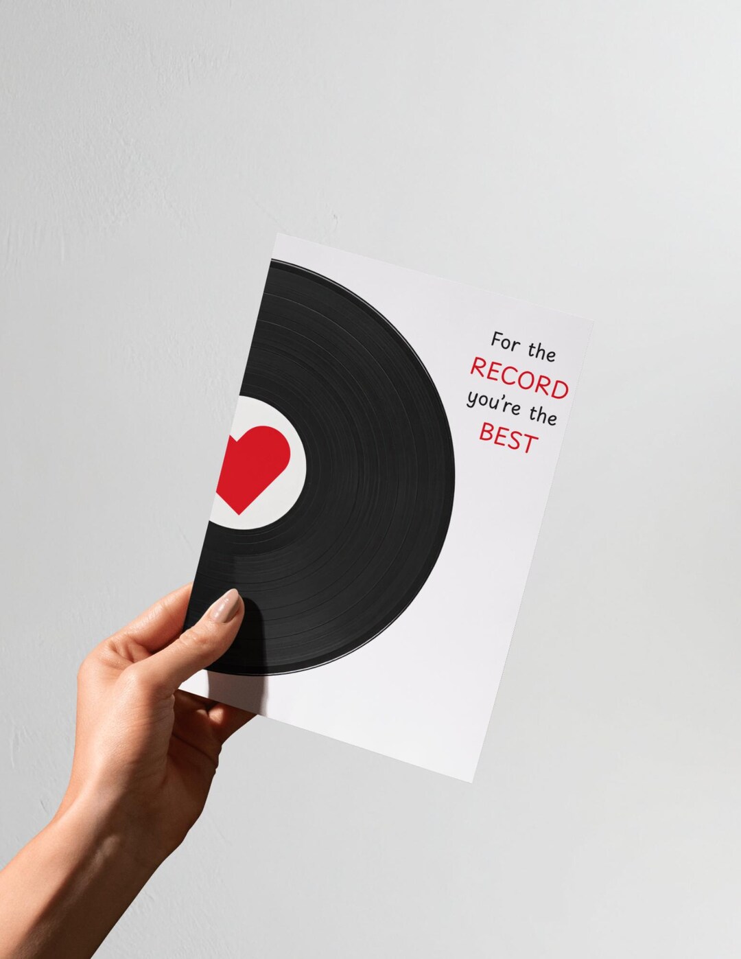 Record Card – for the Record You're the Best (digital Download) - Etsy
