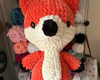 Crochet Fox Amigurumi Plush Toy