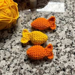 Gehäkelte Fische Katzenminze Katzenspielzeug 3er Pack
