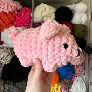 Crochet Pig Amigurumi Plush Toy