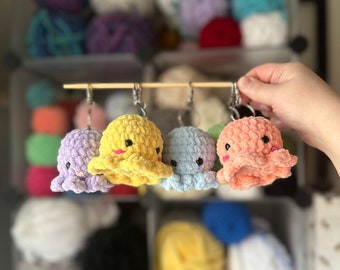 Crochet Octopus Keychains Amigurumi Plush Toy